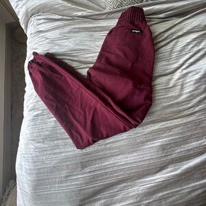 Jaanuu Burgundy Jogger Pants